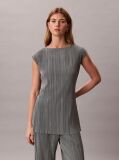 Grey Plisse Tunic  Women