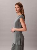 Grey Plisse Tunic  Women