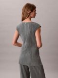 Grey Plisse Tunic  Women