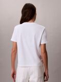 White Logo Crew Neck Tee  Women
