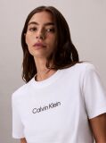 White Logo Crew Neck Tee  Women