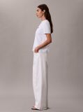White Logo Crew Neck Tee  Women