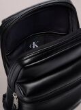 Black Monologo Webbing Strap Sling Bag  Men