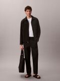 Black Seersucker Blouson Jacket  Men