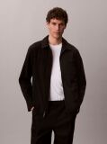 Black Seersucker Blouson Jacket  Men