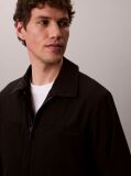 Black Seersucker Blouson Jacket  Men