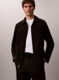 Black Seersucker Blouson Jacket  Men