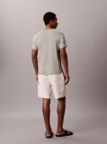 Grey Slim Fit Logo Patch Fluid Cotton T-Shirt  Men