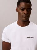 White Split Graphic Logo T-Shirt  Men