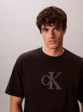 Black Relaxed Logo Appliqué T-shirt  Men