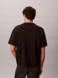 Black Relaxed Logo Appliqué T-shirt  Men