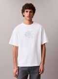 White Relaxed Logo Appliqué T-shirt  Men
