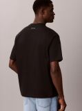 Μαύρο T-Shirt Με Γραφικό Λογότυπο Palm Και Στρογγυλή Λαιμόκοψη  Άνδρας