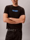 Μαύρο T-Shirt Με Washed Φινίρισμα Και Γραφικό Λογότυπο  Άνδρας