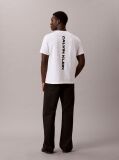 Λευκό T-Shirt Με Washed Φινίρισμα Και Γραφικό Λογότυπο  Άνδρας