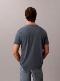 Μπλε T-Shirt Με Γραφικό Λογότυπο Και Στρογγυλή Λαιμόκοψη  Άνδρας