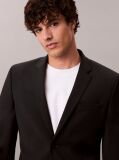 Black Slim Tropical Wool Blazer  Men