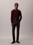 Black Slim Tropical Wool Trousers  Men