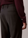 Black Slim Tropical Wool Trousers  Men