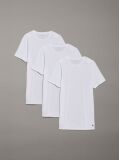 White 3 Pack Crewneck T-Shirts - Cotton Classics  Men