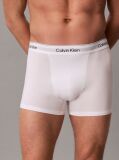 White 3 Pack Relaxed Dart Trunks - Icon Cotton Stretch  Men