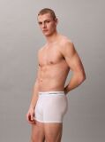 White 3 Pack Relaxed Dart Trunks - Icon Cotton Stretch  Men
