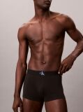 Blue Graphic Monogram Cotton Stretch Trunks  Men