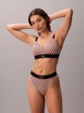 Pink Stretch Thong - Graphic Monogram Microfibre  Women