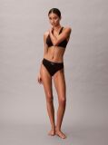 Black Stretch Thong - Graphic Monogram Microfibre  Women
