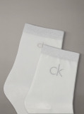 White 2 Pack Short Socks  Women