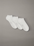 White 3 Pack Sneaker Socks  Women