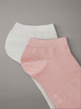 Pink 3 Pack Sneaker Socks  Women