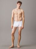 White 3 Pack Low Rise Trunks - Cotton Stretch  Men