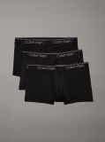 Black 3 Pack Low Rise Trunks - Micro Stretch Wicking  Men