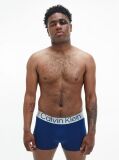 Multi 3 Pack Low Rise Trunks - Steel Micro  Men