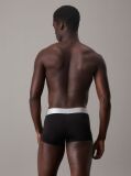Black 3 Pack Low Rise Trunks - Steel Micro  Men