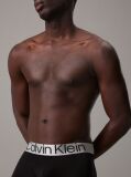 Black 3 Pack Low Rise Trunks - Steel Micro  Men