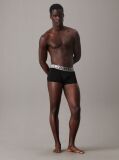Black 3 Pack Low Rise Trunks - Steel Micro  Men