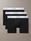 Μαύρο Σετ 3 Μπόξερ - Modern Cotton  Άνδρας
