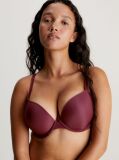 Red Push Up Bra - Sheer Marquisette  Women