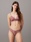 Pink Sheer Lace Brazilian Briefs - CK Instinct  Women