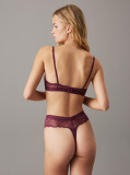 Κόκκινο Ψηλόμεσο Στρινγκ - Modern Lace  Γυναίκα