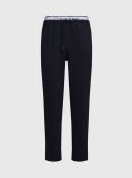 Black Double Waistband Jacquard Joggers  Men