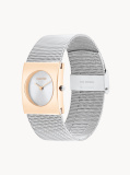 Silver Stainless Steel Square Bracelet Watch - Timeless  Women