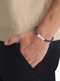 Black Industrial Facets Bracelet  Men