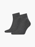 Grey Calvin Klein Men's Quarter Socks 2 pack  Men