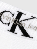 White Quarter Socks 2 Pack Monogram  Men