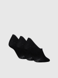 Black 3 Pack Footie Socks  Women