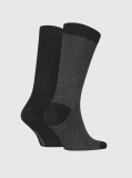 Black 2 Pack Classic Socks  Men