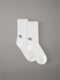 White 2 Pack Long Socks  Women